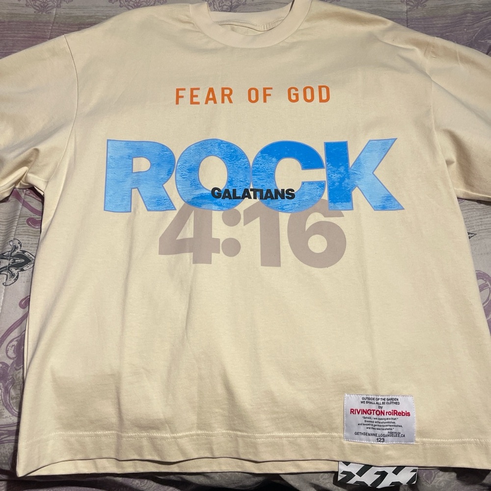 Rivington roiRebis X Fear of God shirt, Size L,‼️RARE‼️